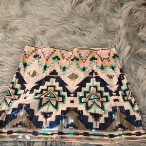 Express Sequin skirt